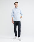 Men's Slim Fit-Shirts - Blue - 2