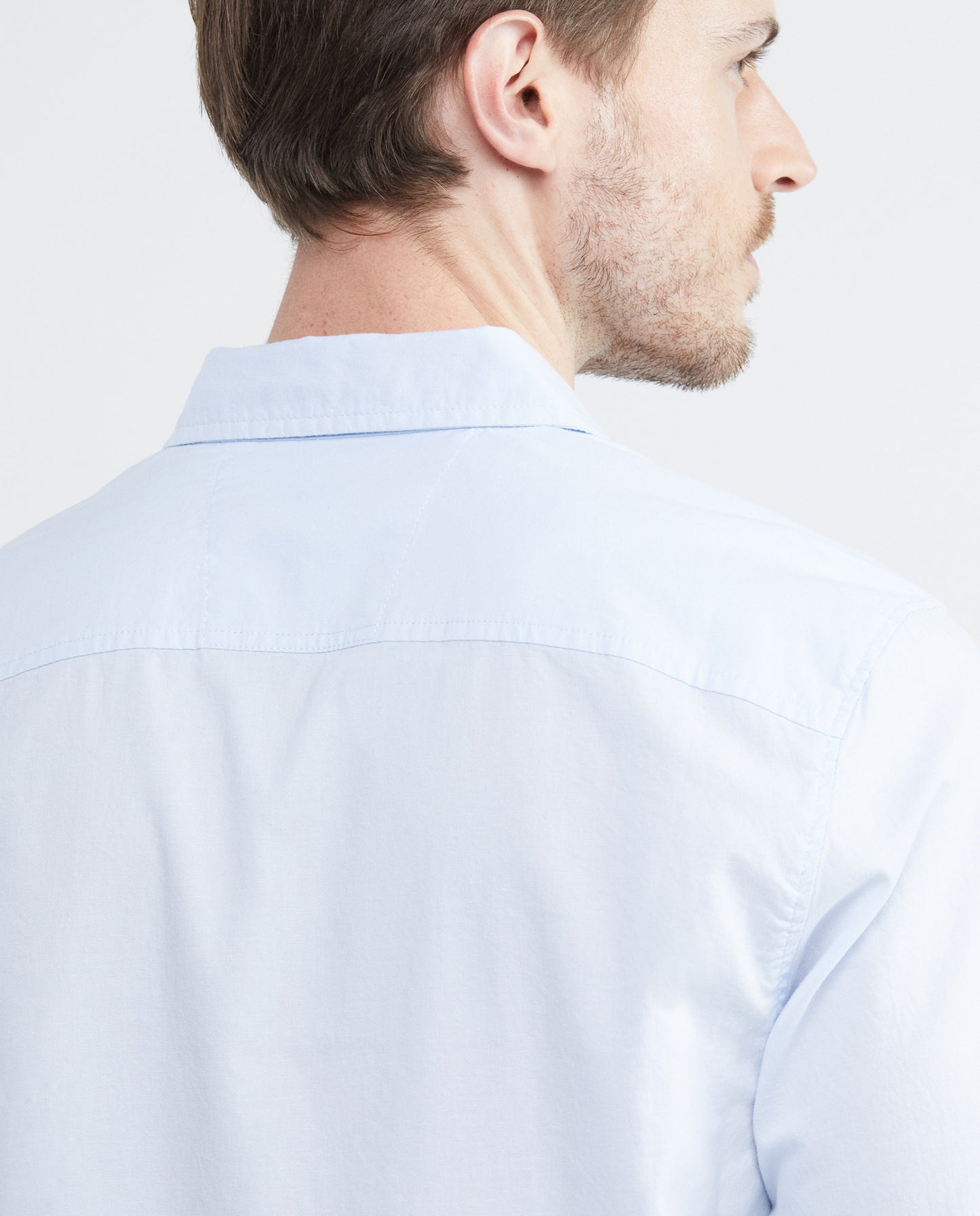 Men's Shirt, Slim Fit Long Sleeve - Oxford - Blue - 5