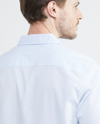 Men's Shirt, Slim Fit Long Sleeve - Oxford - Blue - 5