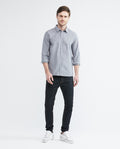 Men's Long Sleeve Slim Fit Shirt Duck Embroidery in Cotton 612E027 - 2