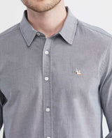 Men's Long Sleeve Slim Fit Shirt Duck Embroidery in Cotton 612E027 - 3