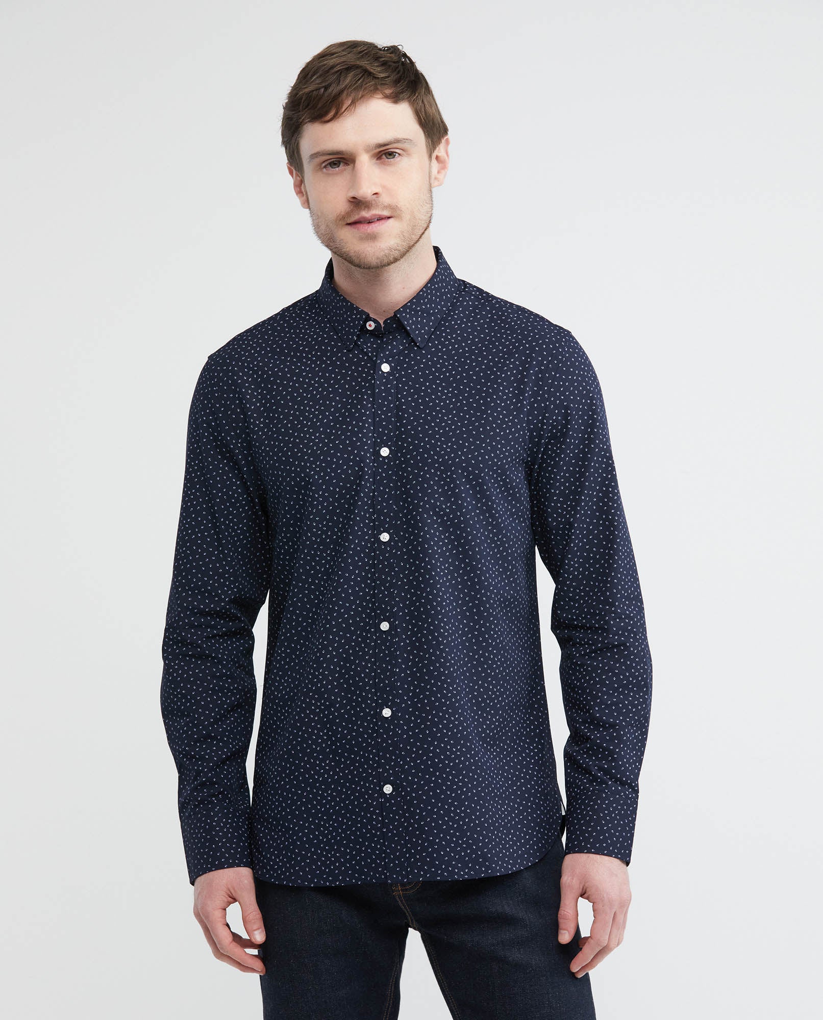 Men's Slim Fit-Shirts - Blue 612E029 - 1
