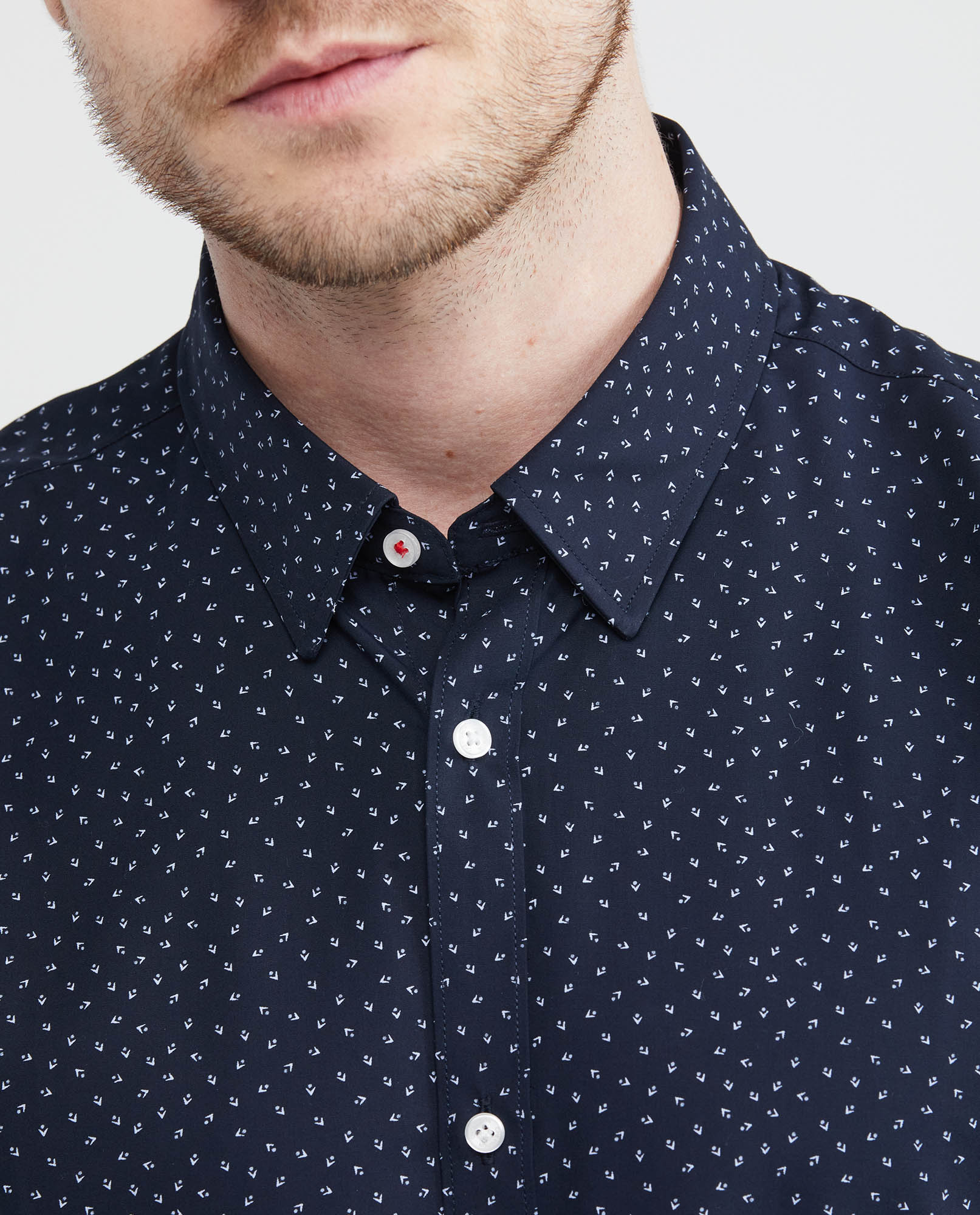 Men's Slim Fit-Shirts - Blue 612E029 - 3