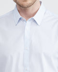 Men's Long Sleeve Mini Check Shirt Dobby Comfort Coolmax 612E030 - 3