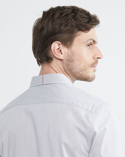 SLIM FIT COOLMAX SHIRT IN GRAY