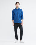 Men's Slim Fit Shirts - Blue 612E032 - 2