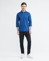 Men's Slim Fit Shirts - Blue 612E032 - 2