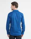 Men's Slim Fit Shirts - Blue 612E032 - 4