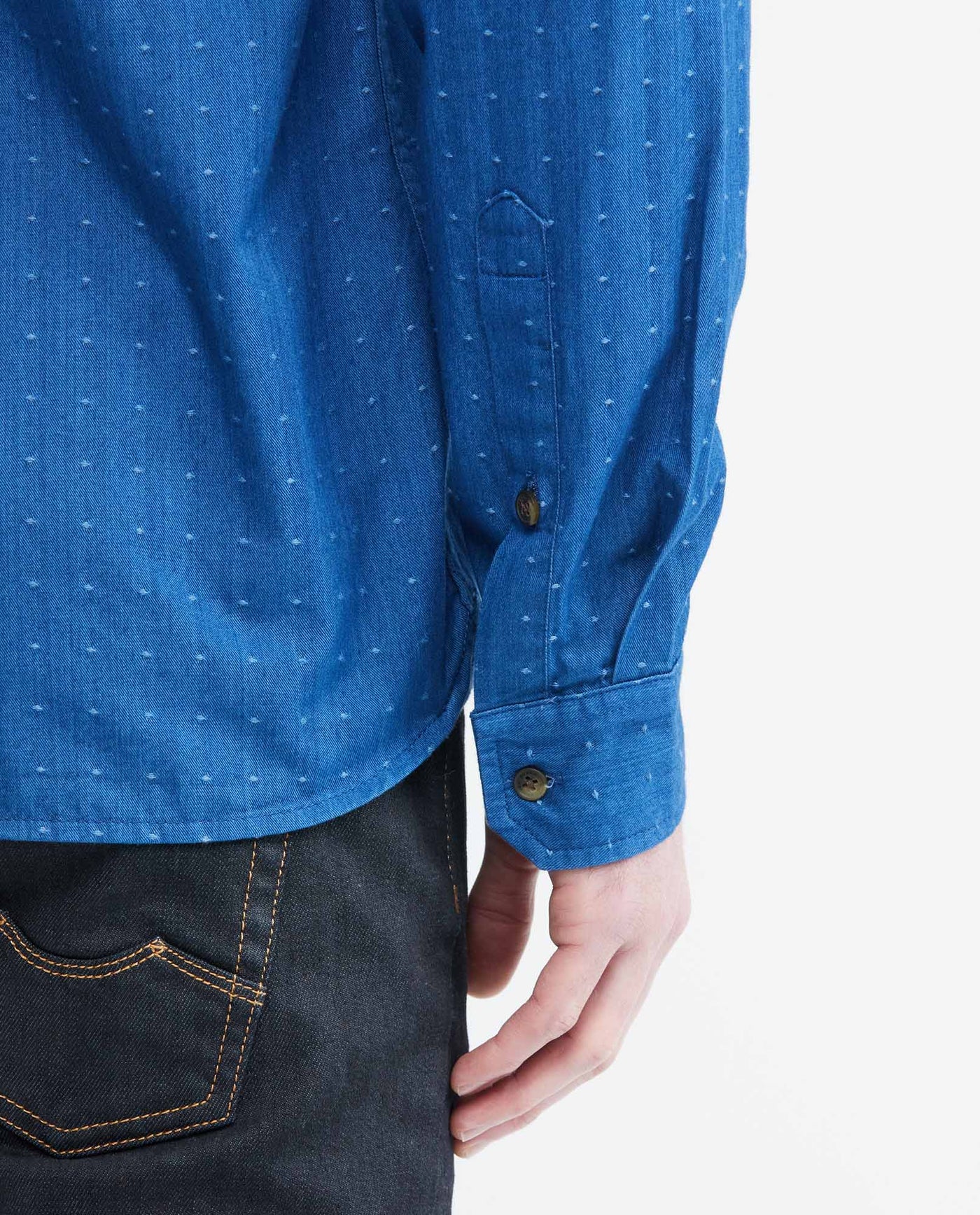 Men's Slim Fit Shirts - Blue 612E032 - 5