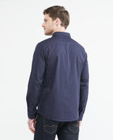 Men's Long Sleeve Slim Fit Shirt Mini Print in Cotton 612E034 - 4