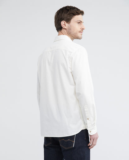 Men's Shirt, Slim Fit Long Sleeve - Internal Details - Raw - 4