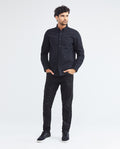 Men's Slim Fit Long Sleeve Textured Shirt Button-Down Red Band Details in Cotton 612F015 - 2