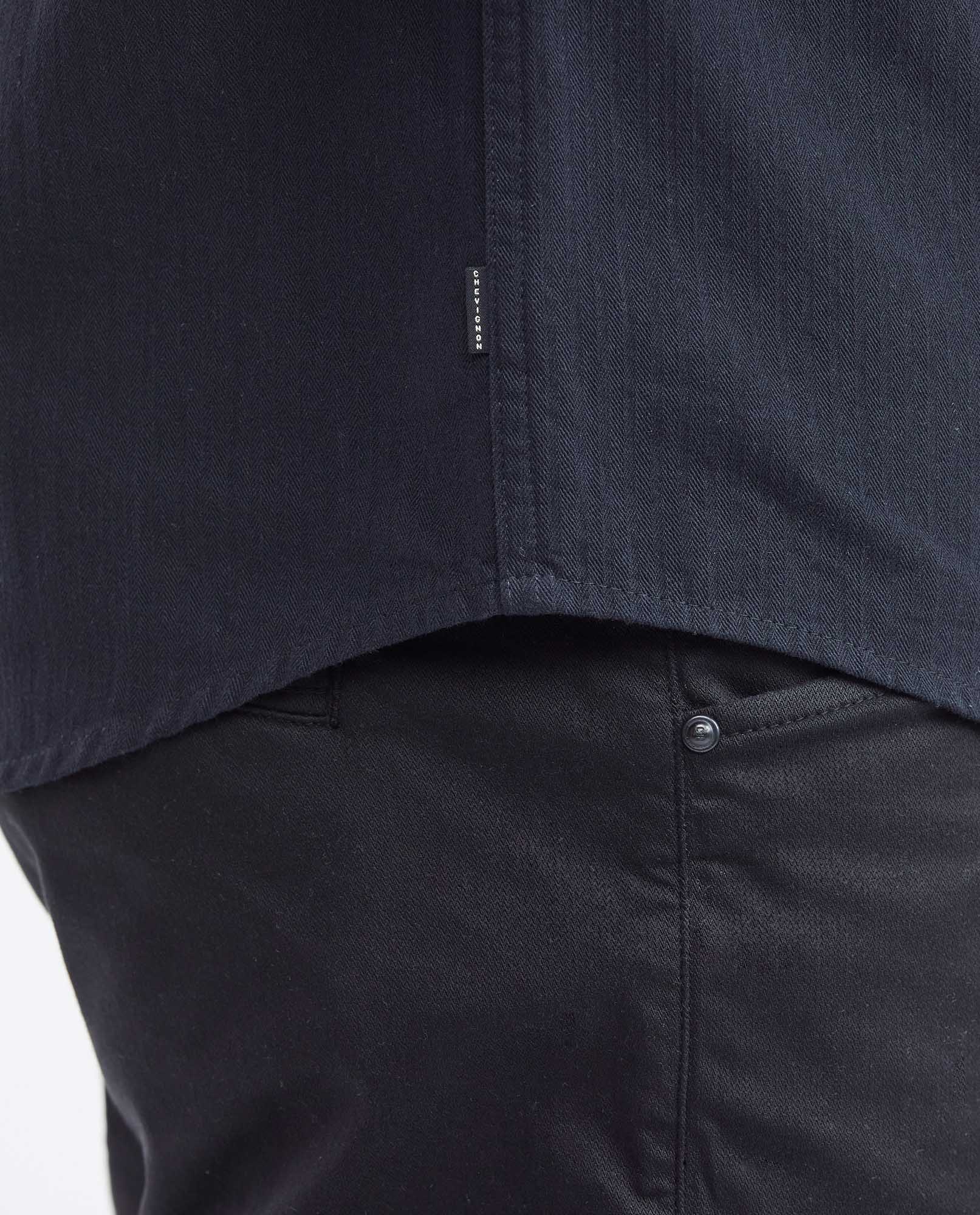 Men's Slim Fit Long Sleeve Textured Shirt Button-Down Red Band Details in Cotton 612F015 - 4