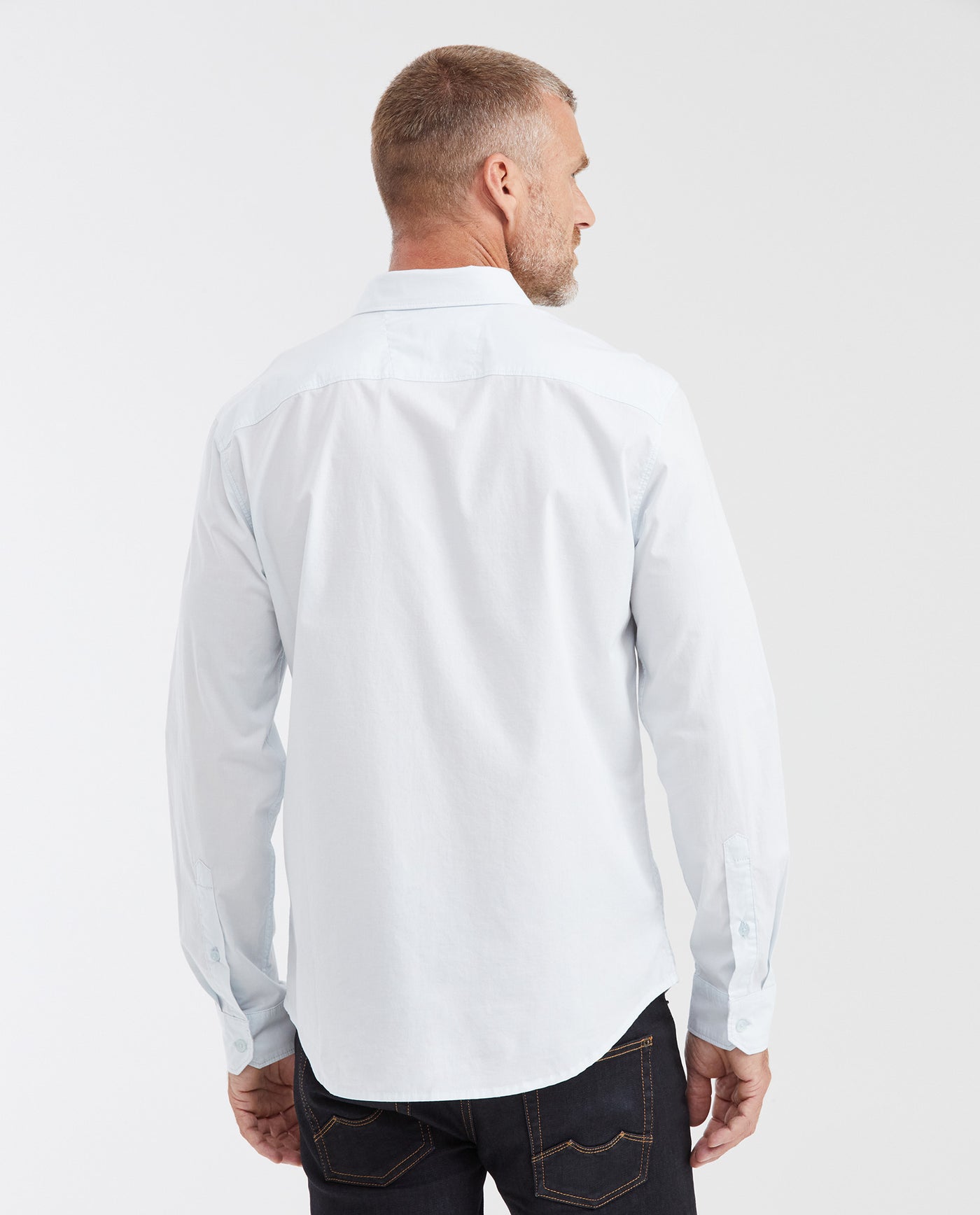 Camisa Slim Fit Manga Larga Esencial para Hombre - Blue 63_612G000_AZU124303_6