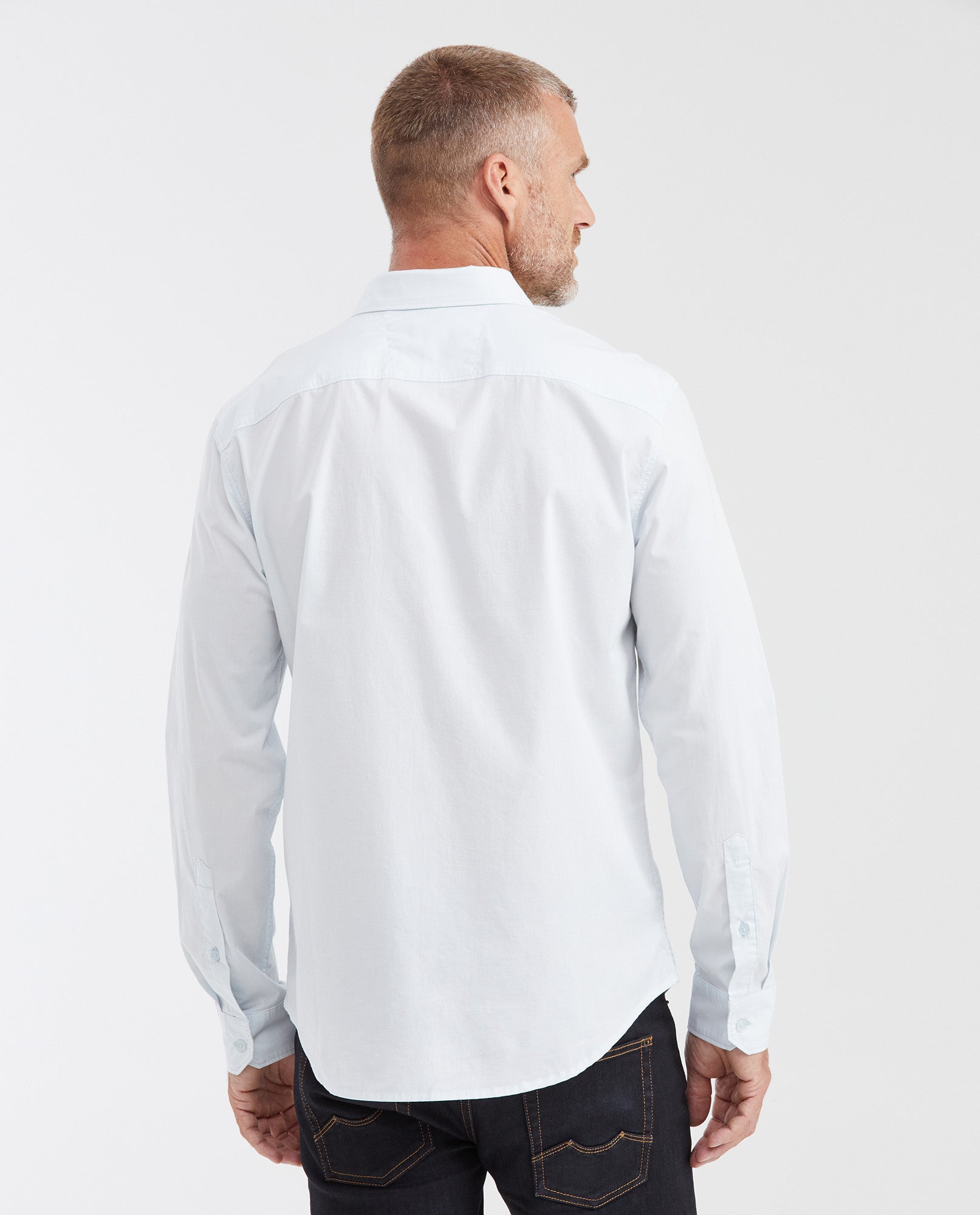Camisa Slim Fit Manga Larga Esencial para Hombre - Blue 63_612G000_AZU124303_6
