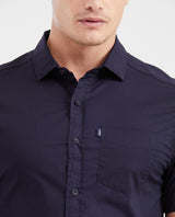 Camisa Slim Fit Manga Corta Esencial para Hombre - Blue 63_612G001_AZU193924_4