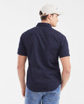 Men's Slim Fit Denim-Style Cotton Twill Casual Shirt - 4