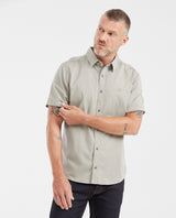 Men's Slim Fit Denim-Style Cotton Twill Casual Shirt - 1