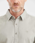 Men's Slim Fit Denim-Style Cotton Twill Casual Shirt - 3