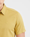 Men's Slim Fit Denim-Style Cotton Twill Casual Shirt - 3