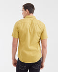 Men's Slim Fit Denim-Style Cotton Twill Casual Shirt - 5