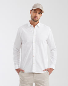 Slim fit long sleeve linen Shirt in white color