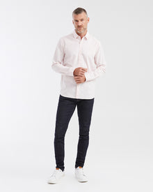Slim fit long sleeve linen Shirt in pink color