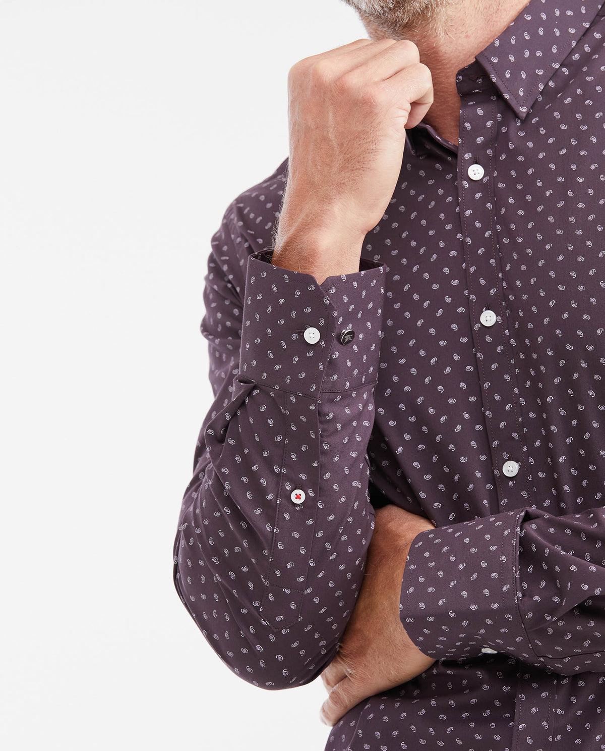 Men´s Slim Fit Shirt - Purple 63_612G013_MOR183410_4