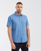 Men's Classic Fit Cotton Denim Short-Sleeve Shirt - 1