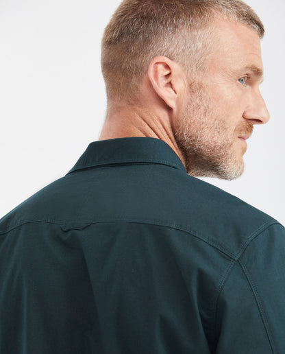 Men's Long Sleeve Classic Fit Shirt with Mini Ribbed Texture - Green - 5