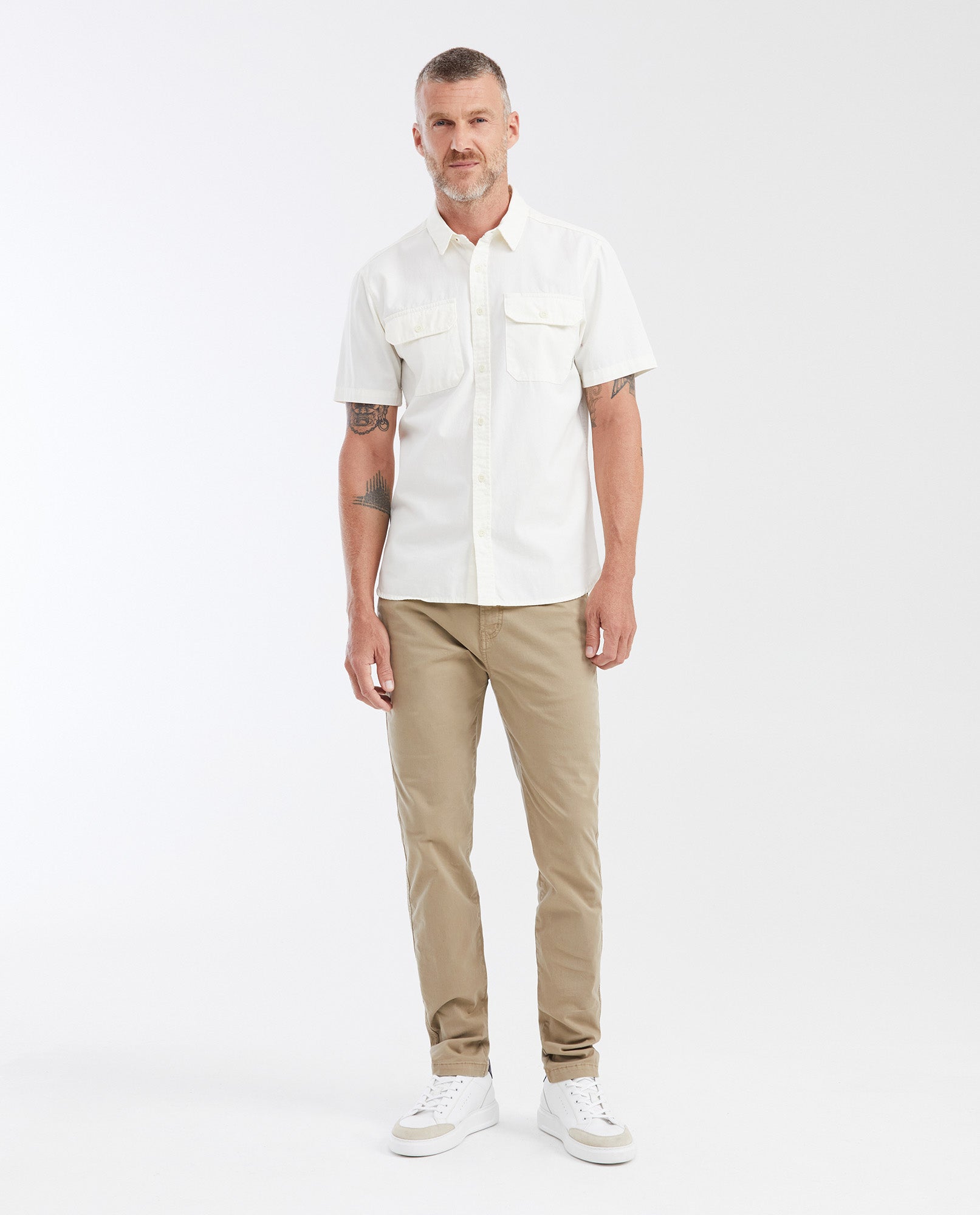 Slim Fit Short Sleeve Cargo Pocket Shirt for Men - Raw 612G021 - 2
