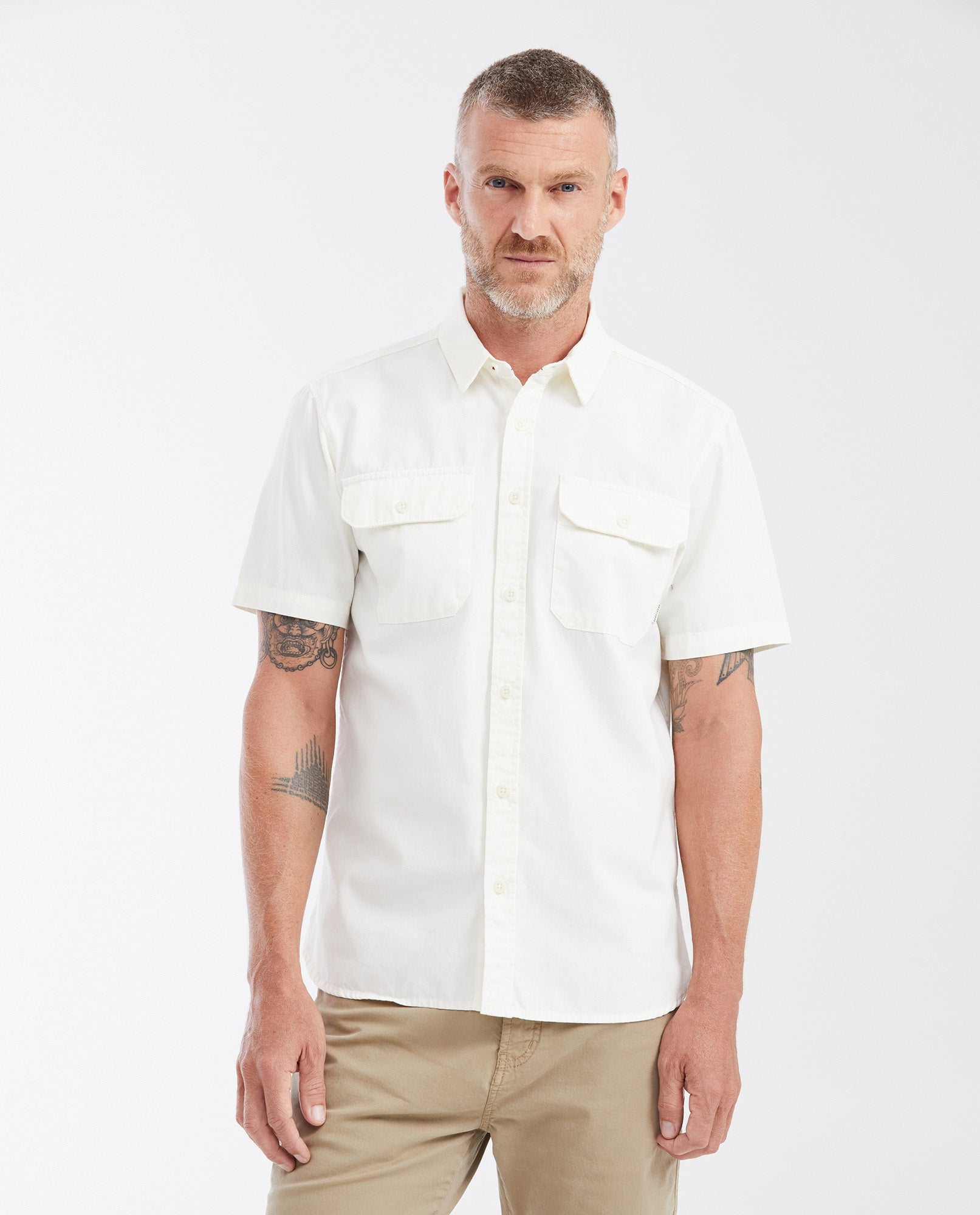 Slim Fit Short Sleeve Cargo Pocket Shirt for Men - Raw 612G021 - 1