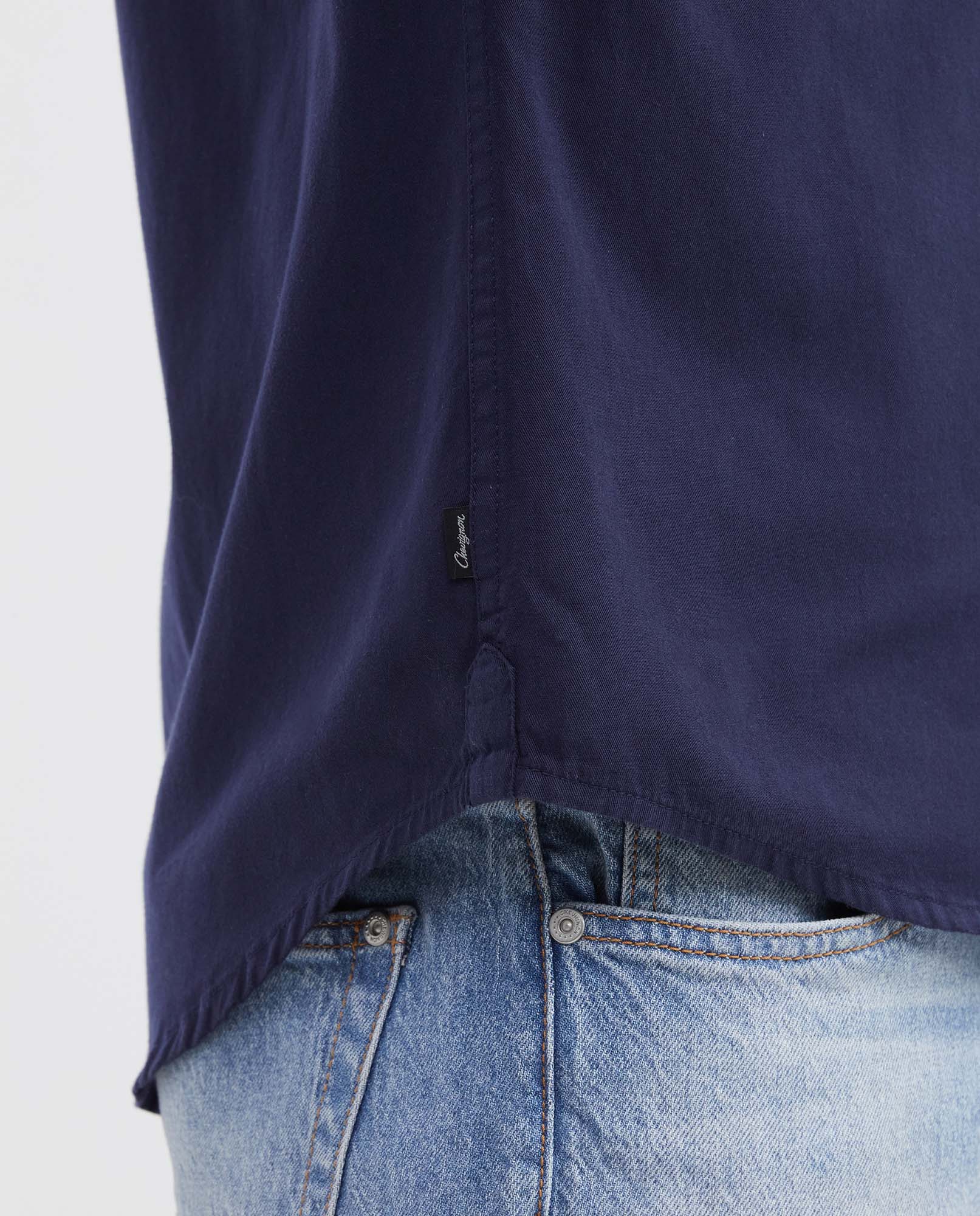 Men's Slim Fit Long Sleeve Shirt - Blue - 4