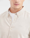 Men's Slim Fit Cotton Diagonal-Weave Button-Down Dress Shirt - 4