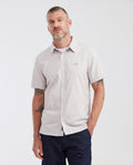 Camisa Slim Fit Manga Corta en Oxford 100% Algodón para Hombre - Raw 63_612G026_CRU154502_0
