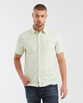 Camisa Slim Fit Manga Corta en Oxford 100% Algodón para Hombre - Green 63_612G026_VER140114_0
