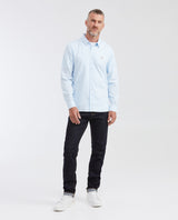 Slim Fit Long Sleeve Shirt in 100% Cotton Oxford with Smart Influence for Men - Blue 612G027 - 2