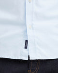 Slim Fit Long Sleeve Shirt in 100% Cotton Oxford with Smart Influence for Men - Blue 612G027 - 4