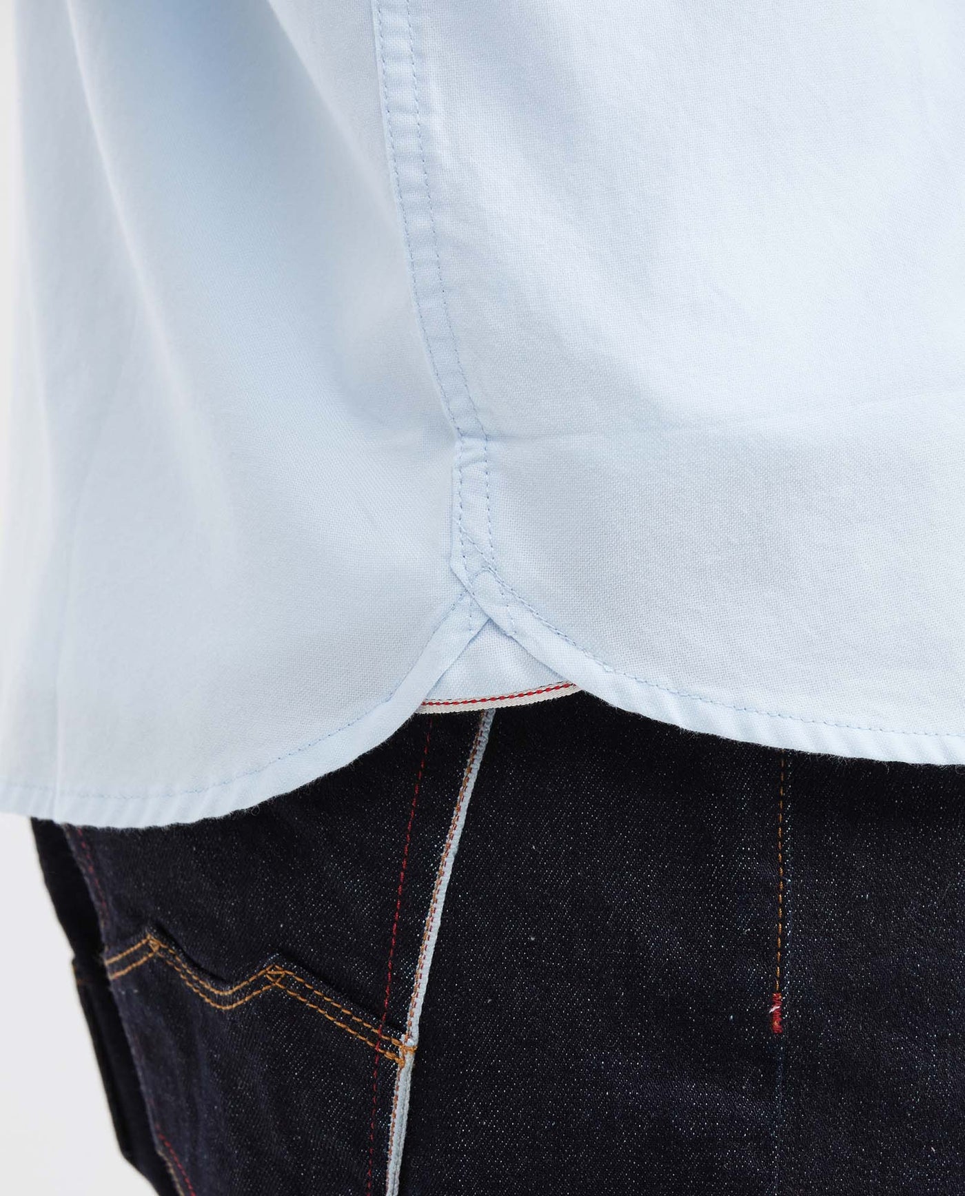 Slim Fit Long Sleeve Shirt in 100% Cotton Oxford with Smart Influence for Men - Blue 612G027 - 5