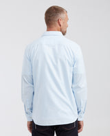 Slim Fit Long Sleeve Shirt in 100% Cotton Oxford with Smart Influence for Men - Blue 612G027 - 6
