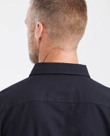 Slim Fit Long Sleeve Shirt in 100% Cotton Oxford with Smart Influence for Men - Black 612G027 - 7