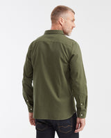 Slim Fit Long Sleeve Shirt in 100% Cotton Oxford with Smart Influence for Men - Green 612G027 - 6