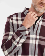 Men's Short Sleeve Slim Fit Plaid Shirt - Red 612G035 - 4