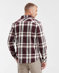 Men's Short Sleeve Slim Fit Plaid Shirt - Red 612G035 - 5