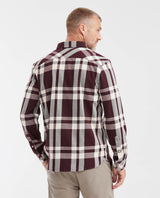 Men's Short Sleeve Slim Fit Plaid Shirt - Red 612G035 - 5