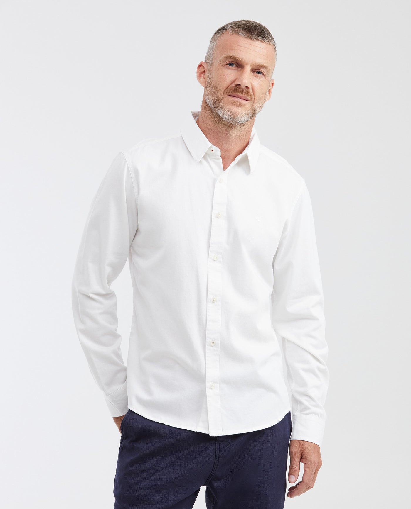Slim Fit Long Sleeve 100% Cotton Shirt for Men - Raw 612G044 - 1