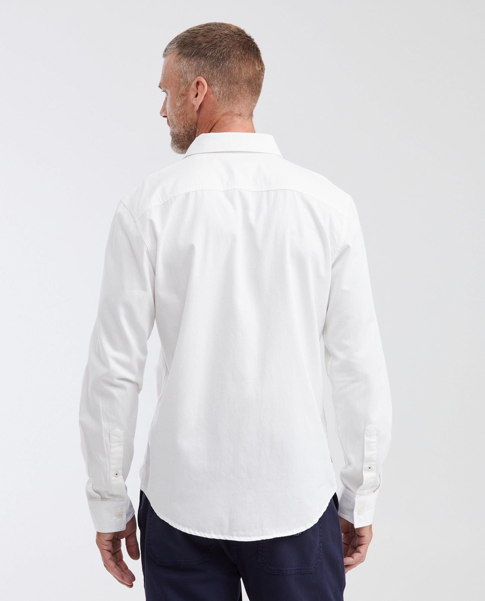 Slim Fit Long Sleeve 100% Cotton Shirt for Men - Raw 612G044 - 6