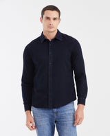 Men's Slim Fit Western-Detail Cotton Denim Long-Sleeve Shirt 612G045 - 1