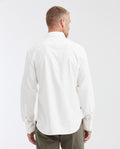 Slim Fit Long Sleeve 100% Cotton Shirt for Men - White 612G050 - 4