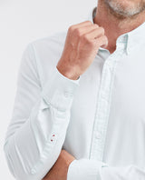 Slim Fit Long Sleeve 100% Cotton Shirt for Men - Green 612G050 - 3